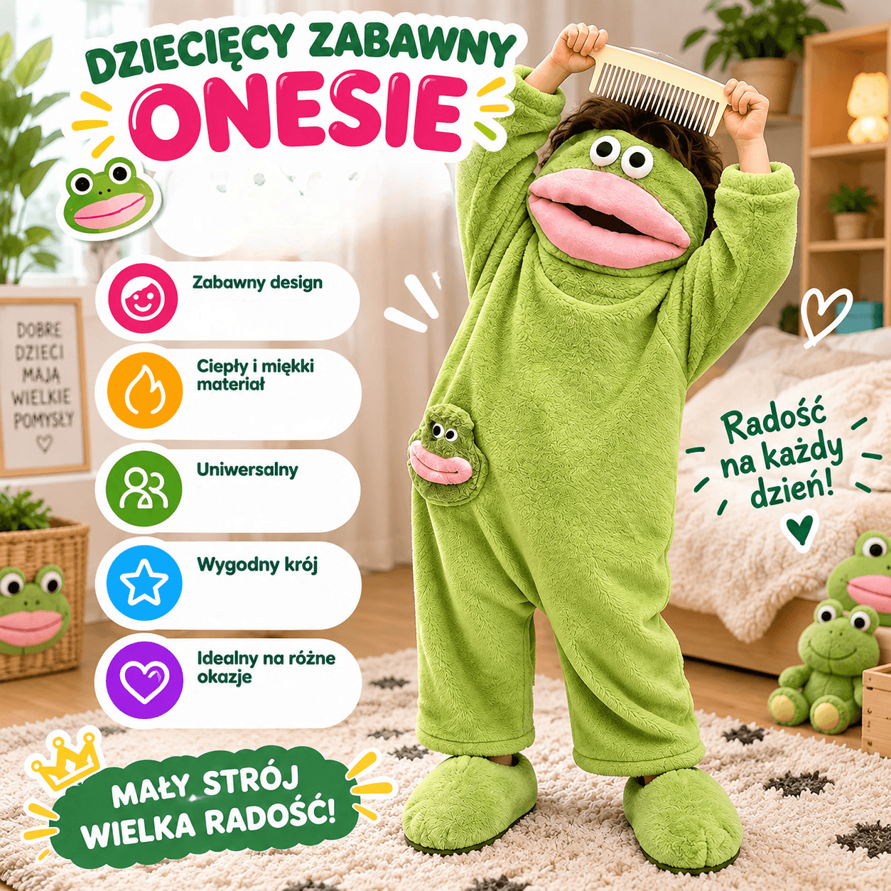 Piżama dziecięca - Zabawny onesie